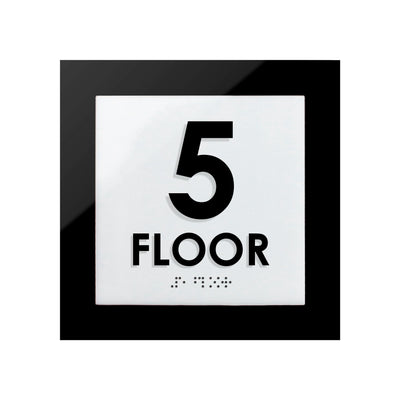 Floor Signs - 5s Floor Sign - Interior Acrylic Sign - "Simple" Design
