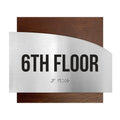 Floor Signs Steel Sign for 6ft Floor - "Wave" Design - Photo #3