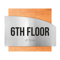Floor Signs Steel Sign for 6ft Floor - "Wave" Design - Photo #5