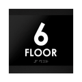 Floor Signs 6ft Floor Sign: "Buro" Design - Photo #1