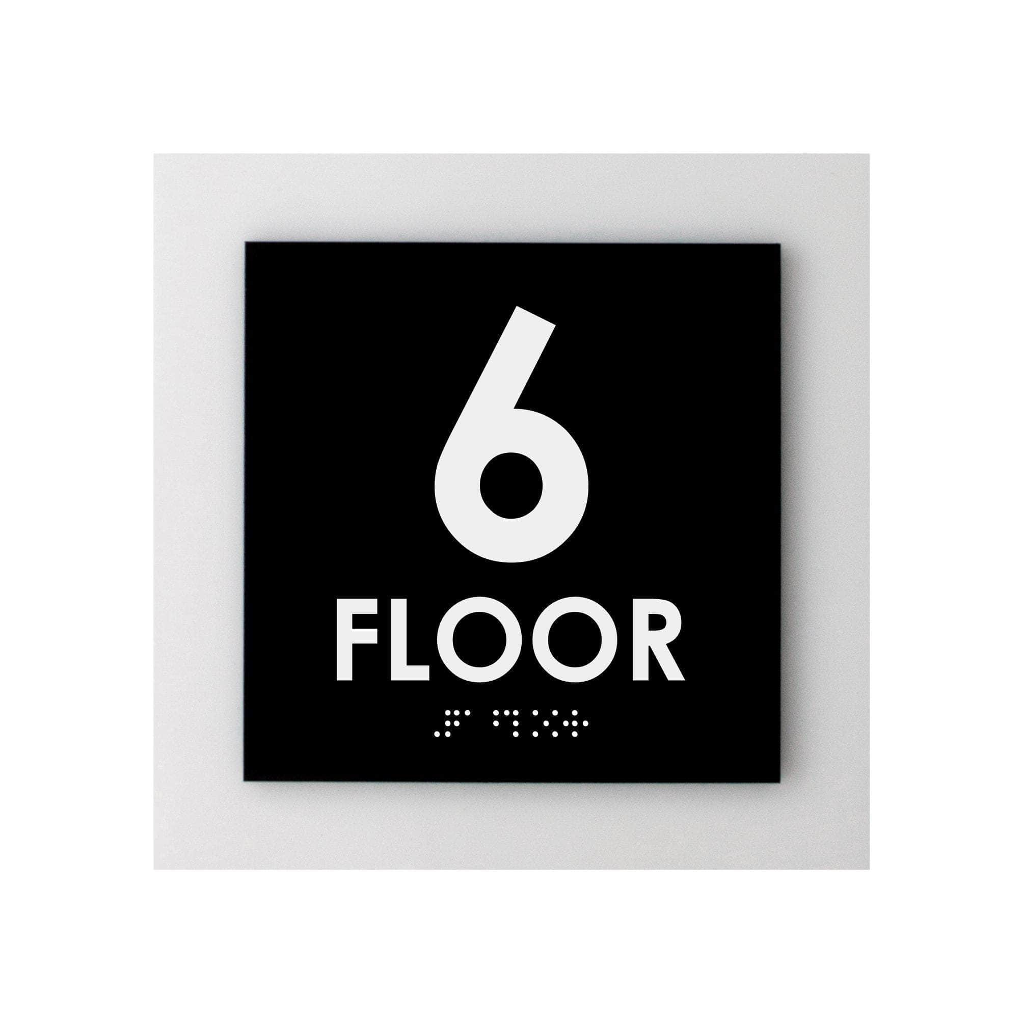 Acrylic 6ft Floor Sign with Braille – Bsign