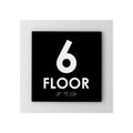 Floor Signs 6ft Floor Sign - Interior Acrylic Sign - "Simple" Design - Photo #1