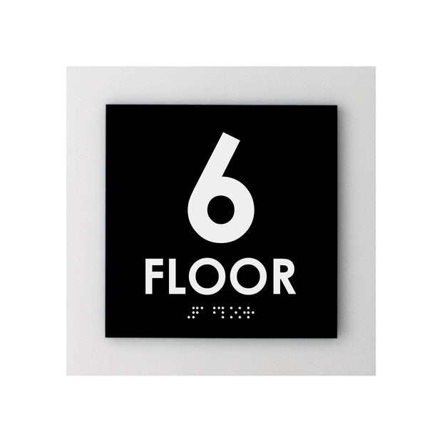 Floor Signs 6ft Floor Sign - Interior Acrylic Sign - "Simple" Design