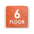 Floor Signs 6ft Floor Sign - Wood & Acrylic Door Plate - "Scandza" Design - Photo #4
