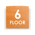 Floor Signs 6ft Floor Sign - Wood & Acrylic Door Plate - "Scandza" Design - Photo #5