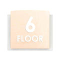 Floor Signs 6ft Floor Sign - Wood & Acrylic Door Plate - "Scandza" Design - Photo #6