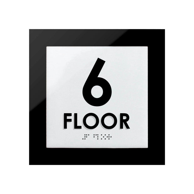 Floor Signs 6ft Floor Sign - Interior Acrylic Sign - "Simple" Design