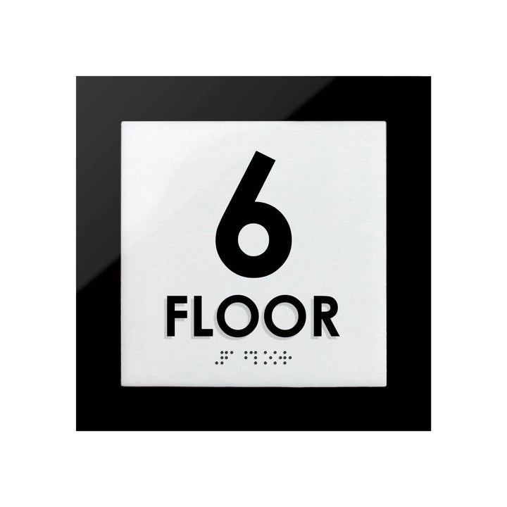 Floor Signs 6ft Floor Sign - Interior Acrylic Sign - "Simple" Design