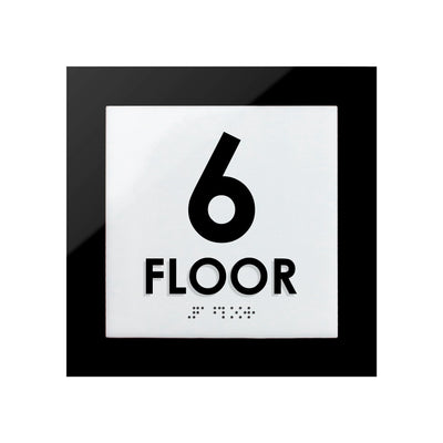 Floor Signs - 6ft Floor Sign - Interior Acrylic Sign - "Simple" Design