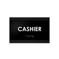 Door Signs Cashier Sign: Wood Door Plate — "Buro" Design - Photo #6