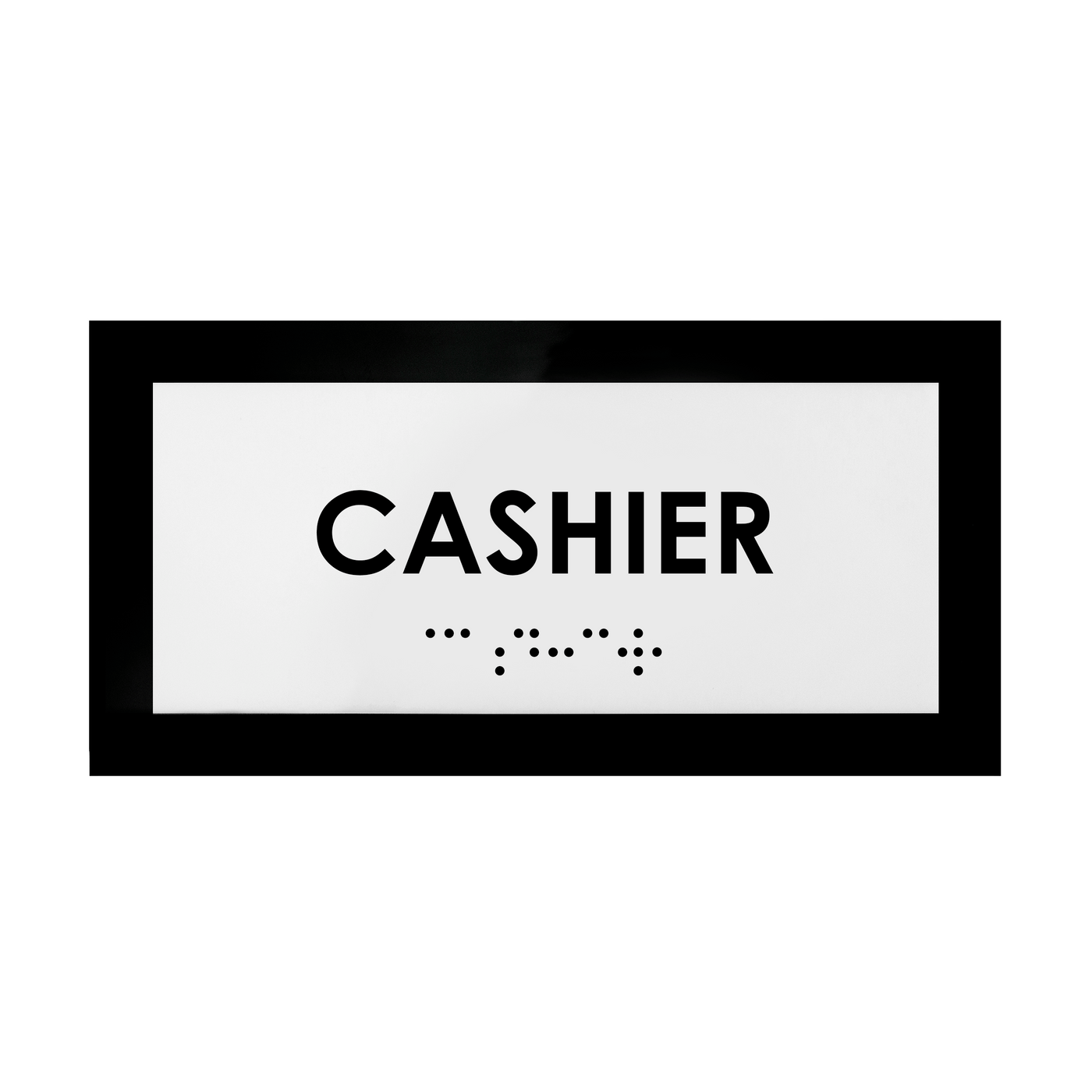 Door Signs - Cashier Sign - Acrylic Door Plate "Simple" Design