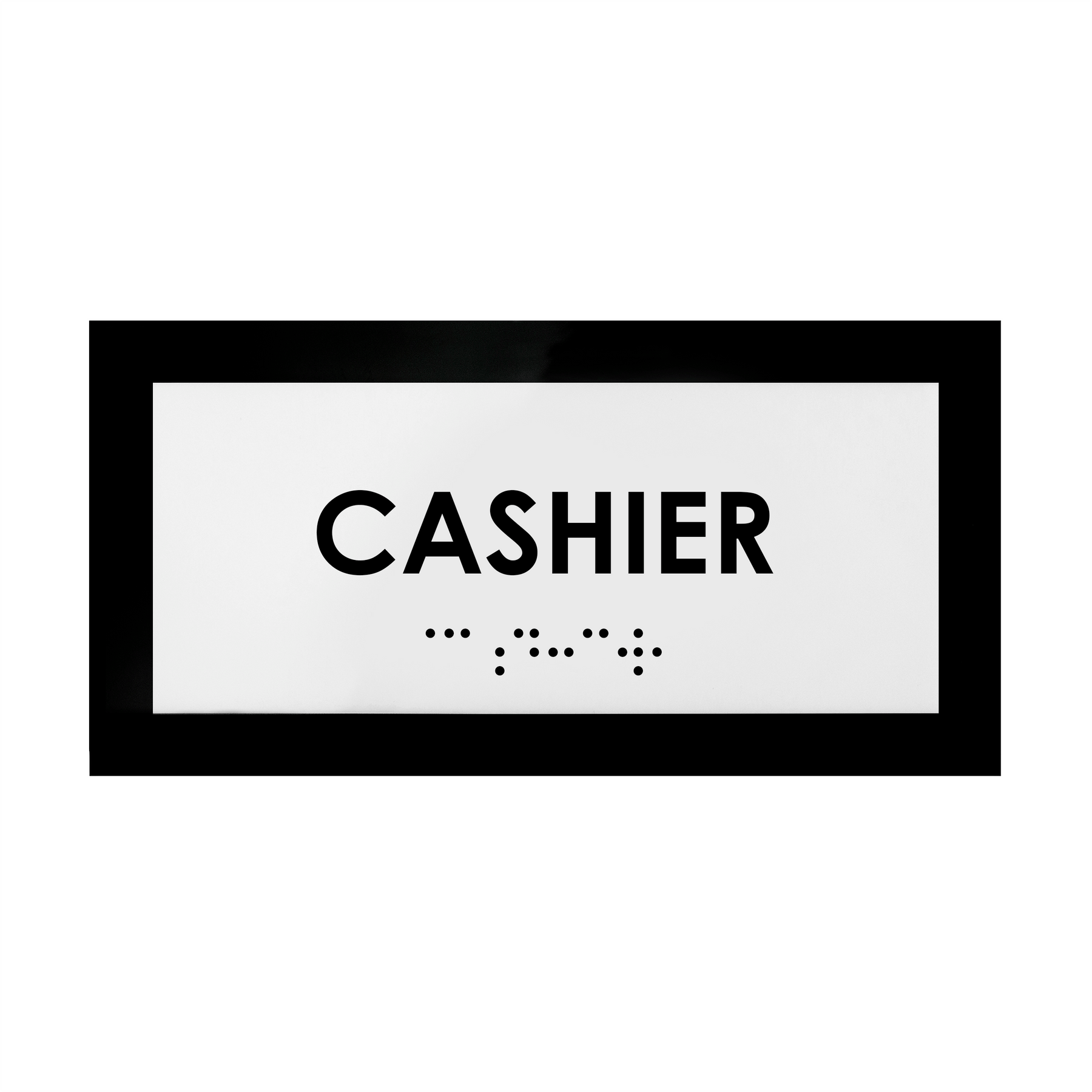 Cashier Sign - Acrylic Door Plate