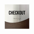 Checkout Signs - Stainless steel & Wood Door Plate "Jure" Design - Photo #4
