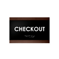 Door Signs Checkout Signs Wood Door - "Buro" Design - Photo #6