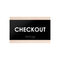Door Signs Checkout Signs Wood Door - "Buro" Design - Photo #4