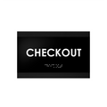 Door Signs Checkout Signs Wood Door - "Buro" Design - Photo #2