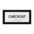 Door Signs Checkout Sign - Acrylic Door Plate "Simple" Design - Photo #2