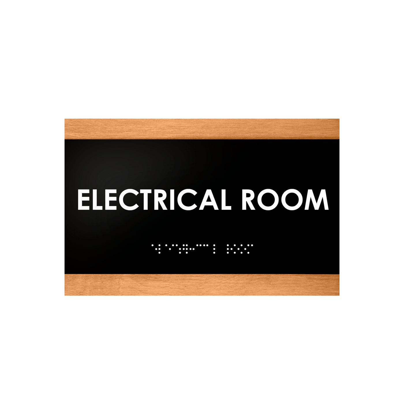 Door Signs - Electrical Room Wood Door Sign "Buro" Design