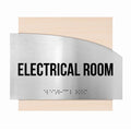 Electrical Room Steel Sign "Wave" Design - Photo #2