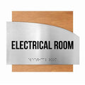 Electrical Room Steel Sign "Wave" Design - Photo #3