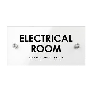 Electrical Room Acrylic Door Sing "Classic" Design