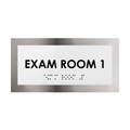 Exam Room Door Plate - Stainless Steel Sign - "Modern" Design - Photo #2
