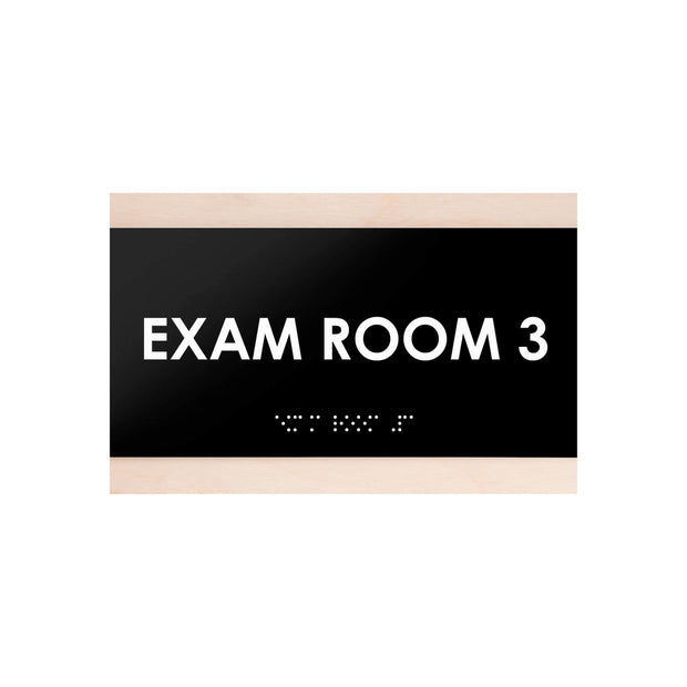 Exam Room - Custom Wood Door Sign "Buro" Design