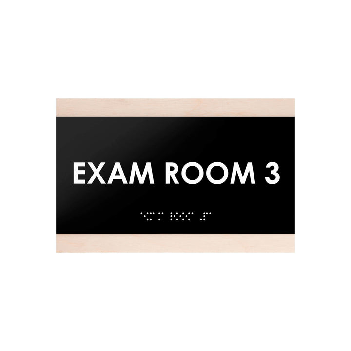 Exam Room - Custom Wood Door Sign "Buro" Design
