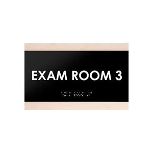 Exam Room - Custom Wood Door Sign "Buro" Design