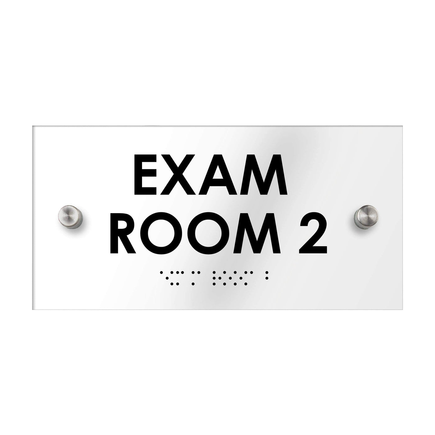 Exam Text Sign Exam Room Sign: Acrylic Plate —