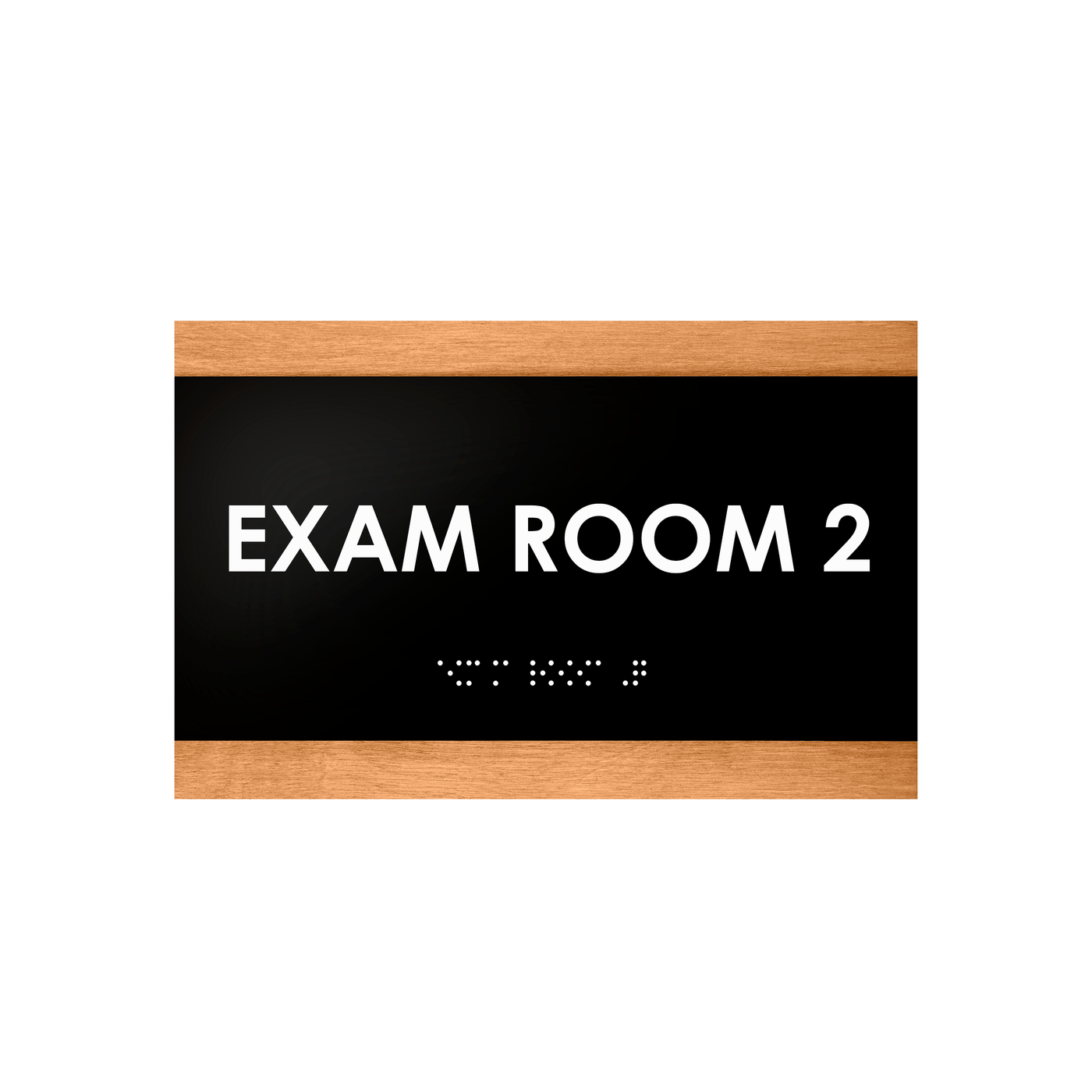 Exam Text Sign Custom Exam Room Sign: Wood & Acrylic Door Plate —