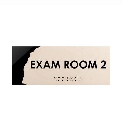 Exam Room Custom Wood Door Sign "Sherwood" Design