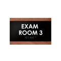 Exam Room - Custom Wood Door Sign "Buro" Design - Photo #3