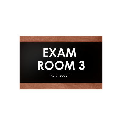 Exam Room - Custom Wood Door Sign "Buro" Design