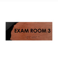Exam Room Custom Wood Door Sign "Sherwood" Design - Photo #3