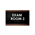 Exam Room - Custom Wood Door Sign "Buro" Design - Photo #4
