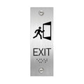 Information signs ADA Exit Sign with Braille - Stainless Steel - Photo #1