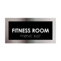 Door Signs Fitness Room Door Plate - Stainless Steel Sign - "Modern" Design - Photo #1