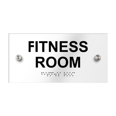 Fitness Room Sign - Acrylic Plate "Classic" Design