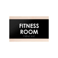 Door Signs Fitness Room Wood Door Sign - "Buro" Design - Photo #3