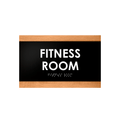 Door Signs Fitness Room Wood Door Sign - "Buro" Design - Photo #6