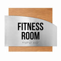 Fitness Room Steel Sign "Wave" Design - Photo #3