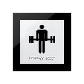 Information signs Acrylic Fitness Room Sign - "Simple" Design - Photo #1
