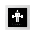 Information signs Acrylic Fitness Room Sign - "Simple" Design - Photo #2