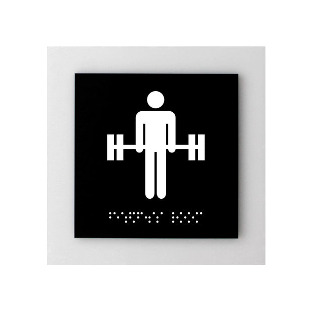 Information signs Acrylic Fitness Room Sign - "Simple" Design