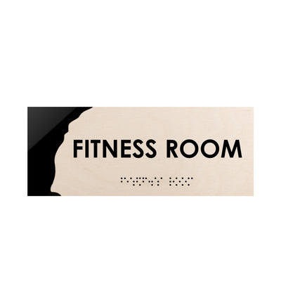 Door Signs - Fitness Room Wood Door Sign "Sherwood" Design