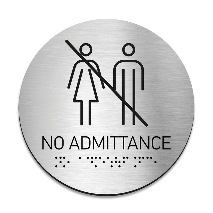 Information signs No Admittance Sign - Steel Sign