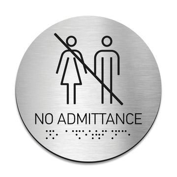 Information signs No Admittance Sign - Steel Sign - Photo #2