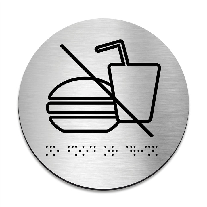 Information signs No Food Or Drink Sign - Steel Signage