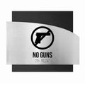 Door Signs No Guns Sings - Wood Sign - "Wave" Design - Photo #2